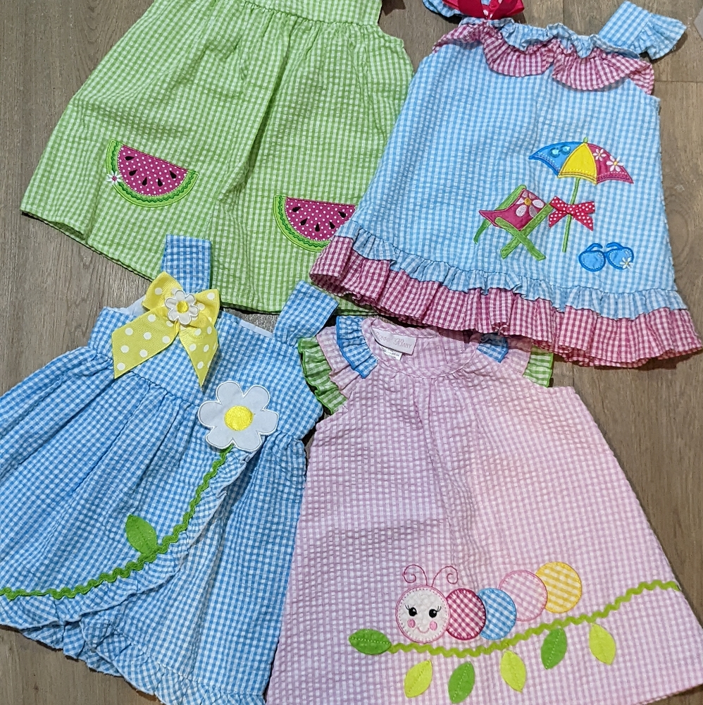 9-12 months baby girl dressed